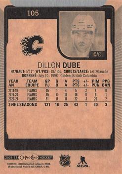 2021-22 O-Pee-Chee #105 Dillon Dube Back