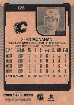 2021-22 O-Pee-Chee #126 Sean Monahan Back