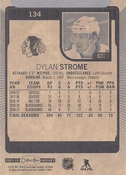 2021-22 O-Pee-Chee #134 Dylan Strome Back