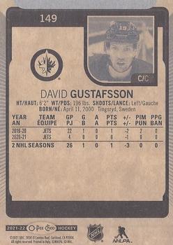 2021-22 O-Pee-Chee #149 David Gustafsson Back