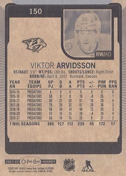2021-22 O-Pee-Chee #150 Viktor Arvidsson Back