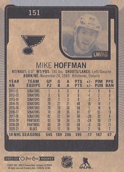 2021-22 O-Pee-Chee #151 Mike Hoffman Back