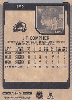 2021-22 O-Pee-Chee #152 J.T. Compher Back