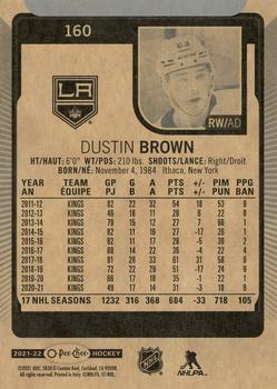 2021-22 O-Pee-Chee #160 Dustin Brown Back