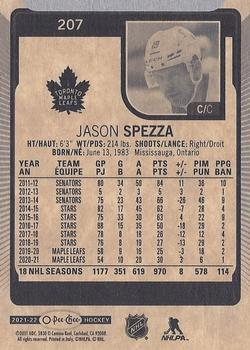 2021-22 O-Pee-Chee #207 Jason Spezza Back