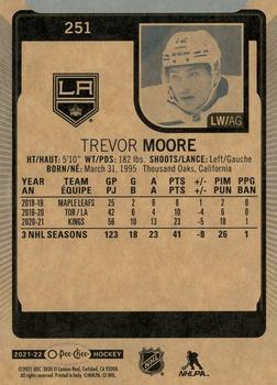 2021-22 O-Pee-Chee #251 Trevor Moore Back