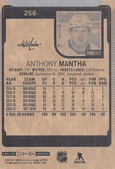 2021-22 O-Pee-Chee #266 Anthony Mantha Back