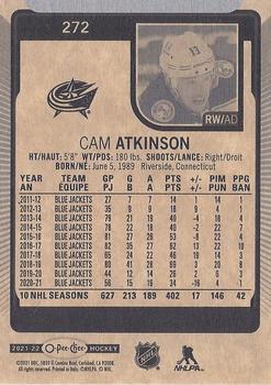 2021-22 O-Pee-Chee #272 Cam Atkinson Back