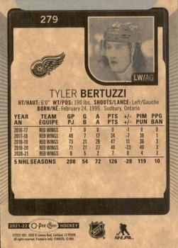 2021-22 O-Pee-Chee #279 Tyler Bertuzzi Back