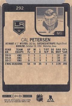 2021-22 O-Pee-Chee #292 Cal Petersen Back