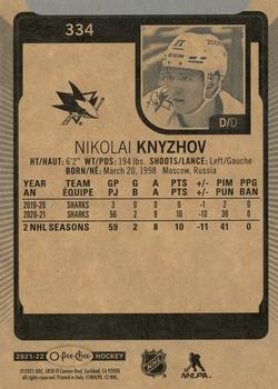 2021-22 O-Pee-Chee #334 Nikolai Knyzhov Back