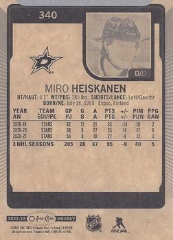 2021-22 O-Pee-Chee #340 Miro Heiskanen Back