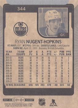 2021-22 O-Pee-Chee #344 Ryan Nugent-Hopkins Back