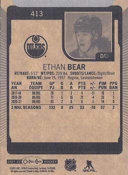 2021-22 O-Pee-Chee #413 Ethan Bear Back