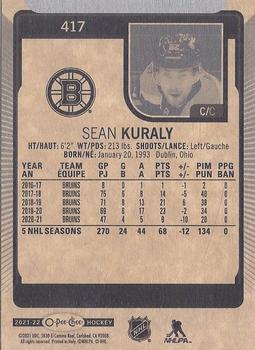 2021-22 O-Pee-Chee #417 Sean Kuraly Back
