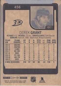 2021-22 O-Pee-Chee #456 Derek Grant Back