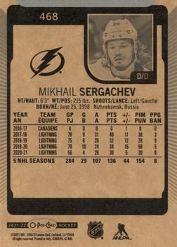 2021-22 O-Pee-Chee #468 Mikhail Sergachev Back