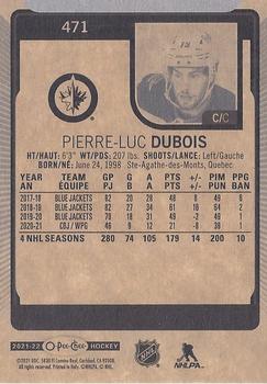 2021-22 O-Pee-Chee #471 Pierre-Luc Dubois Back