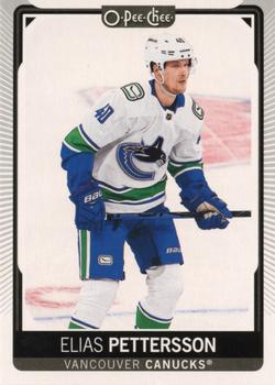 2021-22 O-Pee-Chee #496 Elias Pettersson Front