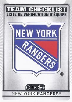 2021-22 O-Pee-Chee #570 New York Rangers Front