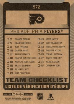2021-22 O-Pee-Chee #572 Philadelphia Flyers Back