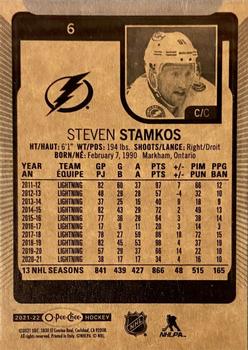 2021-22 O-Pee-Chee #6c Steven Stamkos Back