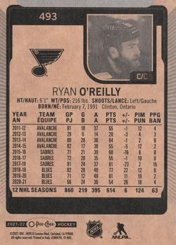 2021-22 O-Pee-Chee #493b Ryan O'Reilly Back