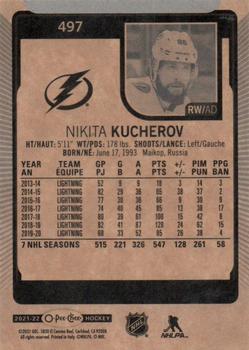 2021-22 O-Pee-Chee #497 Nikita Kucherov Back
