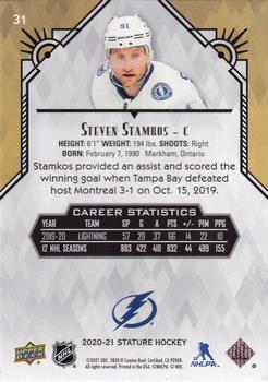 2020-21 Upper Deck Stature #31 Steven Stamkos Back