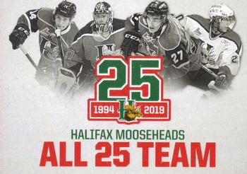 2018-19 Extreme Halifax Mooseheads (QMJHL) 25th Anniversary #NNO Header Card Front