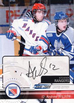 2008-09 Extreme Kitchener Rangers (OHL) Autographs #7 Andrew Wilson Front