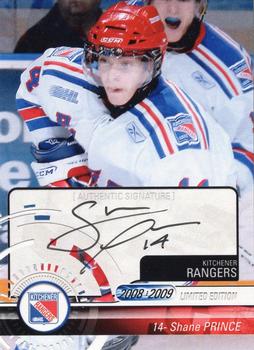 2008-09 Extreme Kitchener Rangers (OHL) Autographs #8 Shane Prince Front