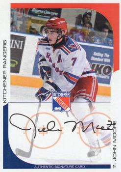2009-10 Extreme Kitchener Rangers (OHL) Autographs #5 John Moore Front