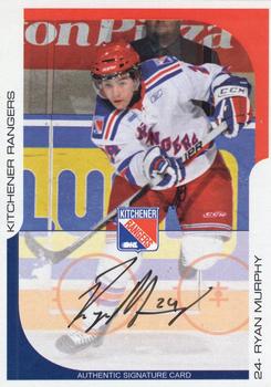 2009-10 Extreme Kitchener Rangers (OHL) Autographs #14 Ryan Murphy Front