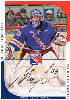 2009-10 Extreme Kitchener Rangers (OHL) Autographs #18 Mike Morrison Front
