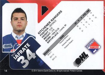2013-14 Extreme Kitchener Rangers (OHL) Autographs #6 Max Iafrate Back