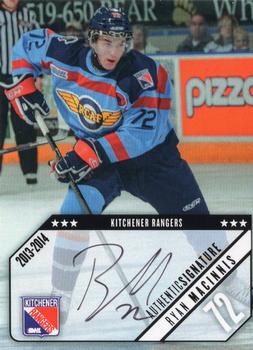 2013-14 Extreme Kitchener Rangers (OHL) Autographs #14 Ryan MacInnis Front