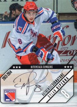 2013-14 Extreme Kitchener Rangers (OHL) Autographs #16 Dylan DiPerna Front