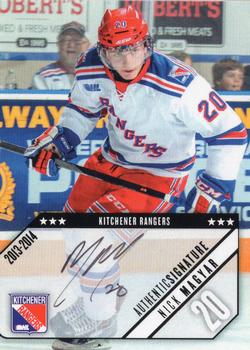 2013-14 Extreme Kitchener Rangers (OHL) Autographs #18 Nick Magyar Front