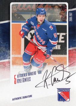 2016-17 Extreme Kitchener Rangers OHL - Autographs #2 Kyle Gentles Front