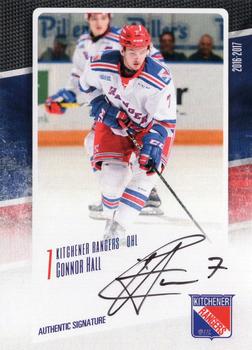 2016-17 Extreme Kitchener Rangers OHL - Autographs #3 Connor Hall Front