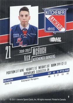2016-17 Extreme Kitchener Rangers OHL - Autographs #9 Nicholas McHugh Back