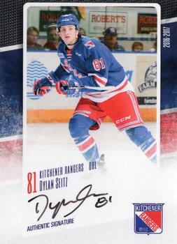 2016-17 Extreme Kitchener Rangers OHL - Autographs #21 Dylan Seitz Front