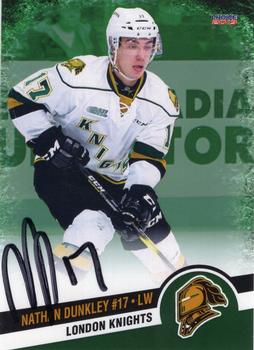 2018-19 Choice London Knights (OHL) Autographs #5 Nathan Dunkley Front