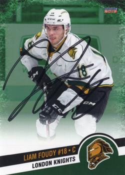 2018-19 Choice London Knights (OHL) Autographs #8 Liam Foudy Front