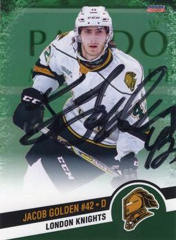 2018-19 Choice London Knights (OHL) Autographs #9 Jacob Golden Front