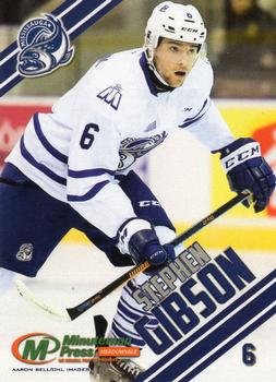 2015-16 Mississauga Steelheads (OHL) #NNO Stephen Gibson Front