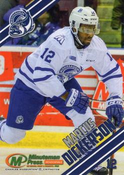 2015-16 Mississauga Steelheads (OHL) #NNO Marcus Dickerson Front