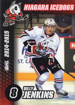 2014-15 Niagara IceDogs (OHL) #NNO Billy Jenkins Front