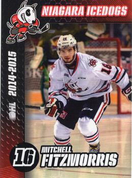2014-15 Niagara IceDogs (OHL) #NNO Mitchell Fitzmorris Front